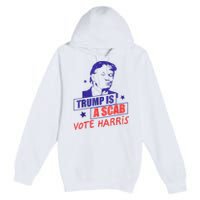 Trump Is A Scab Vote Kamala Harris 2024 Premium Pullover Hoodie