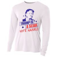 Trump Is A Scab Vote Kamala Harris 2024 Cooling Performance Long Sleeve Crew