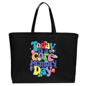 Today Is A Core Memory Day Poster Cotton Canvas Jumbo Tote