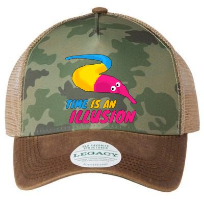 Time Is An Illusion Magic Worm Legacy Tie Dye Trucker Hat
