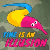 Time Is An Illusion Magic Worm Legacy Tie Dye Trucker Hat