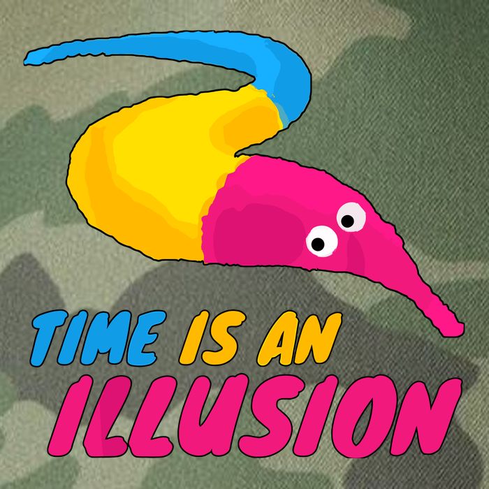Time Is An Illusion Magic Worm Legacy Tie Dye Trucker Hat