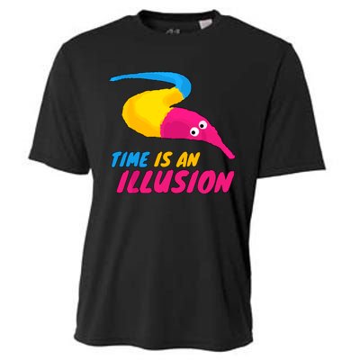 Time Is An Illusion Magic Worm Cooling Performance Crew T-Shirt