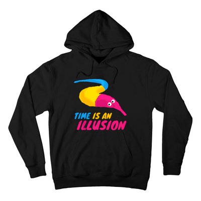 Time Is An Illusion Magic Worm Hoodie