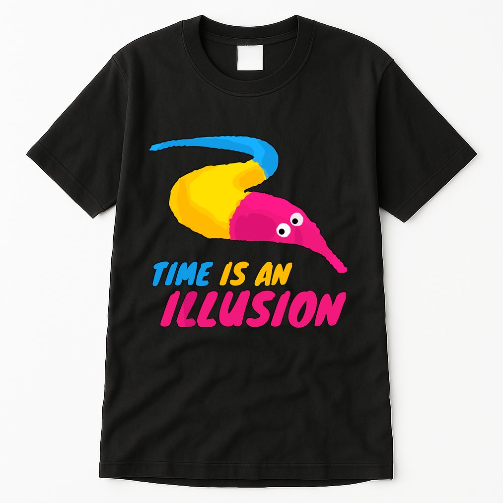 Time Is An Illusion Magic Worm Tall T-Shirt