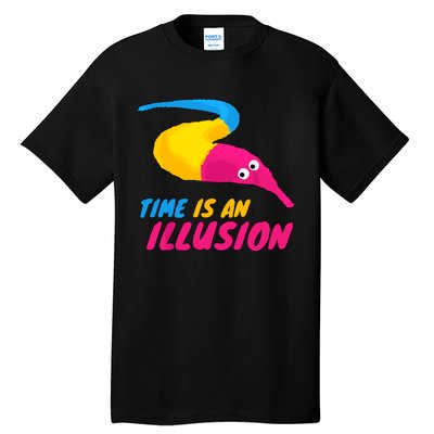 Time Is An Illusion Magic Worm Tall T-Shirt