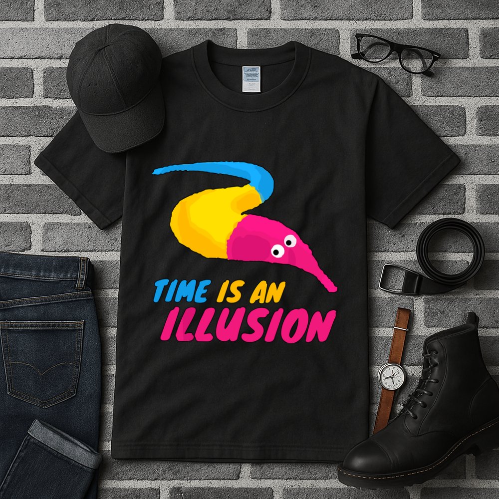 Time Is An Illusion Magic Worm Tall T-Shirt