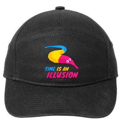 Time Is An Illusion Magic Worm 7-Panel Snapback Hat