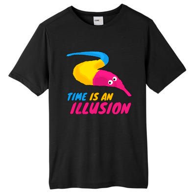 Time Is An Illusion Magic Worm Tall Fusion ChromaSoft Performance T-Shirt