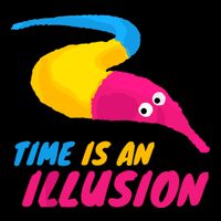 Time Is An Illusion Magic Worm Drawstring Bag