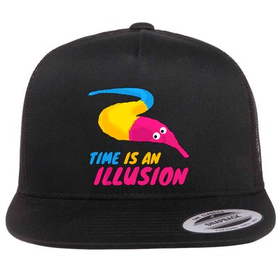 Time Is An Illusion Magic Worm Flatbill Hat
