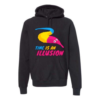 Time Is An Illusion Magic Worm Premium Hoodie