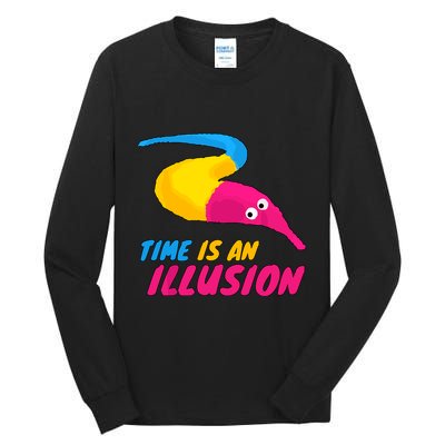 Time Is An Illusion Magic Worm Tall Long Sleeve T-Shirt