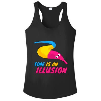 Time Is An Illusion Magic Worm Ladies PosiCharge Competitor Racerback Tank