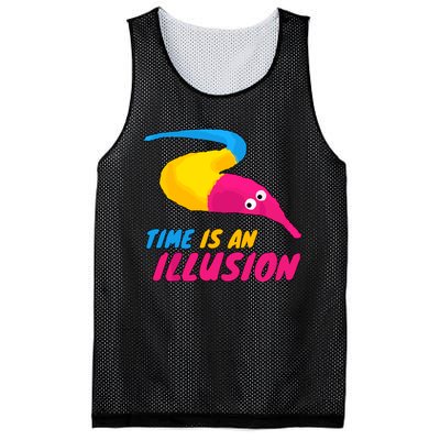 Time Is An Illusion Magic Worm Mesh Reversible Basketball Jersey Tank