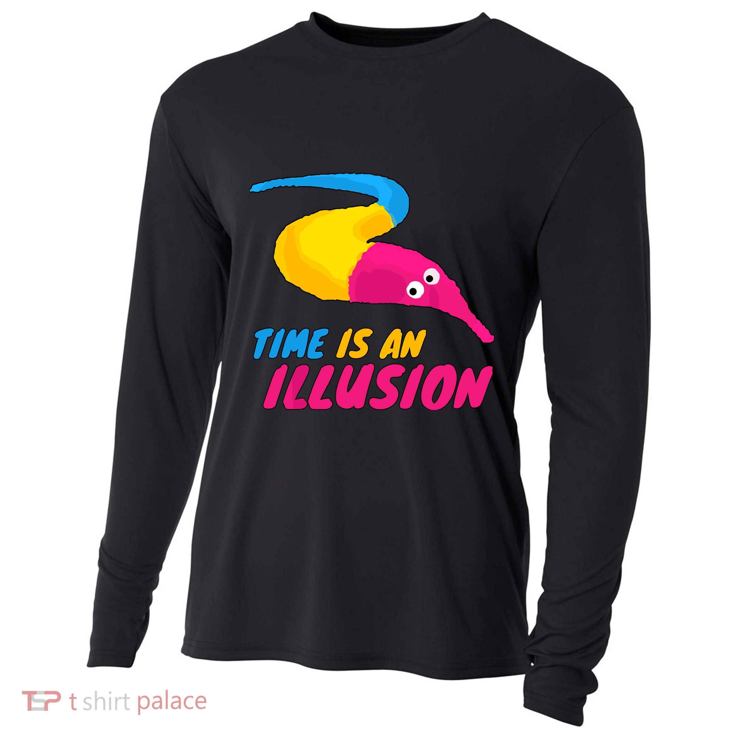 Time Is An Illusion Magic Worm Cooling Performance Long Sleeve Crew