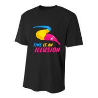 Time Is An Illusion Magic Worm Youth Performance Sprint T-Shirt