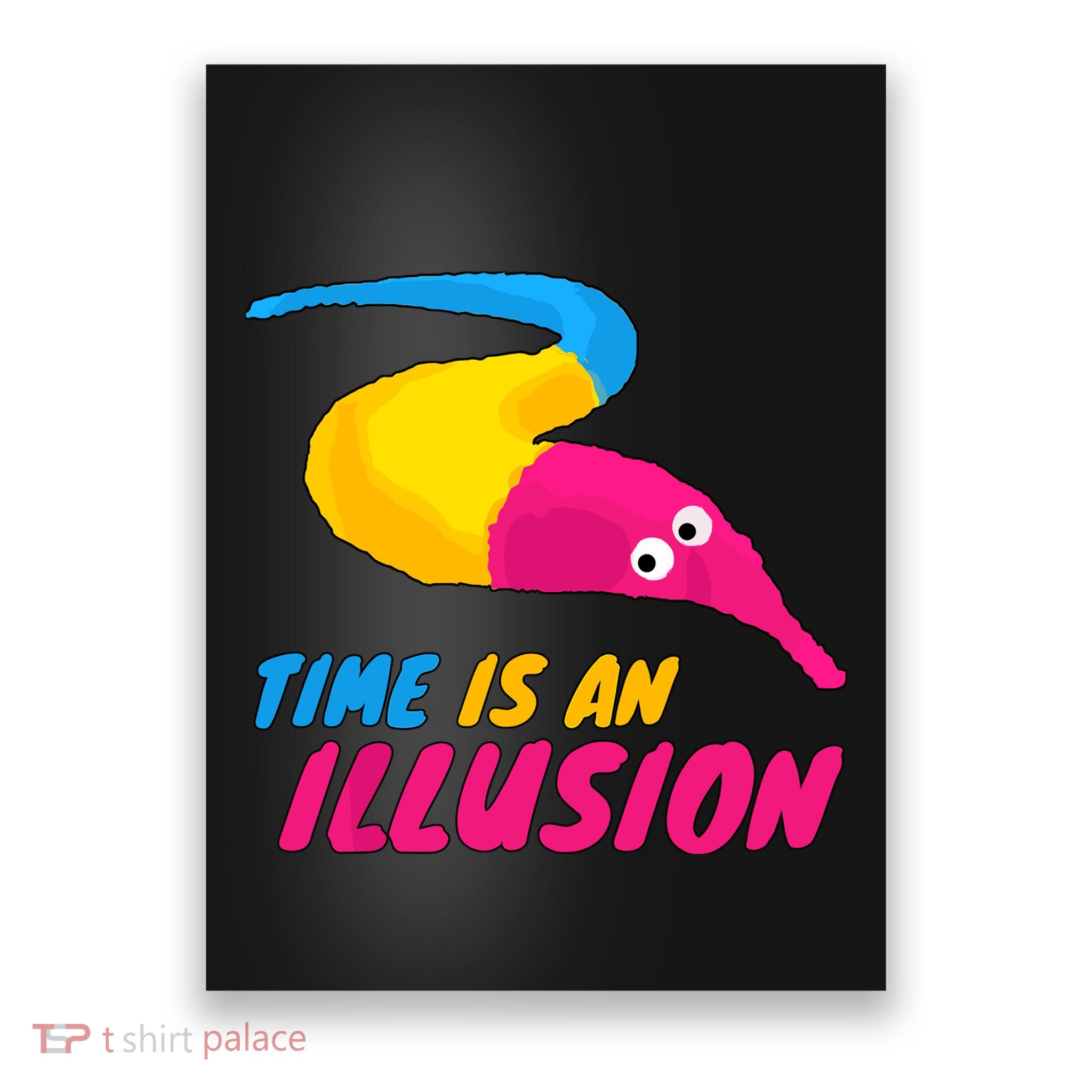 Time Is An Illusion Magic Worm Poster