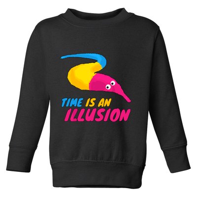 Time Is An Illusion Magic Worm Toddler Sweatshirt