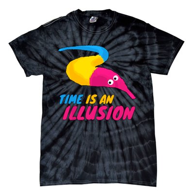 Time Is An Illusion Magic Worm Tie-Dye T-Shirt