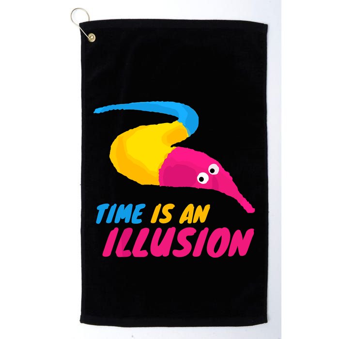 Time Is An Illusion Magic Worm Golf Towel