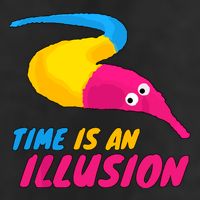 Time Is An Illusion Magic Worm Golf Towel