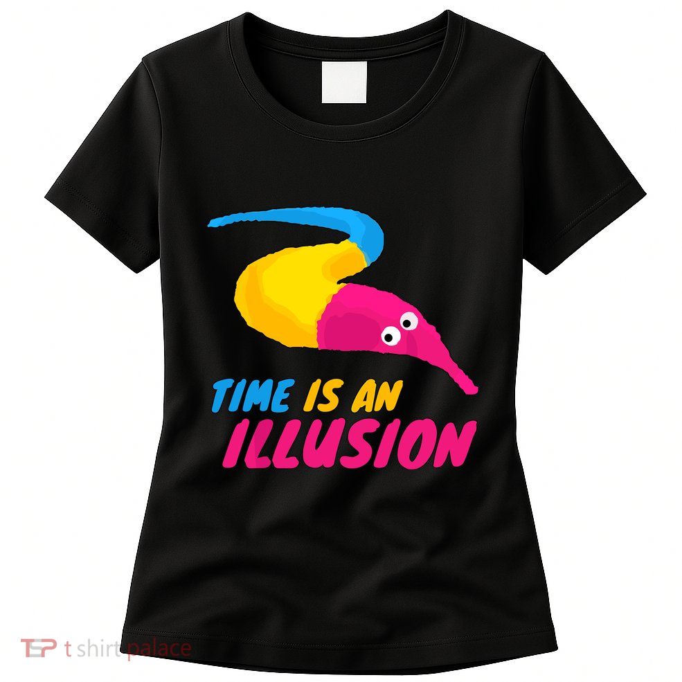 Time Is An Illusion Magic Worm Womens T-Shirt