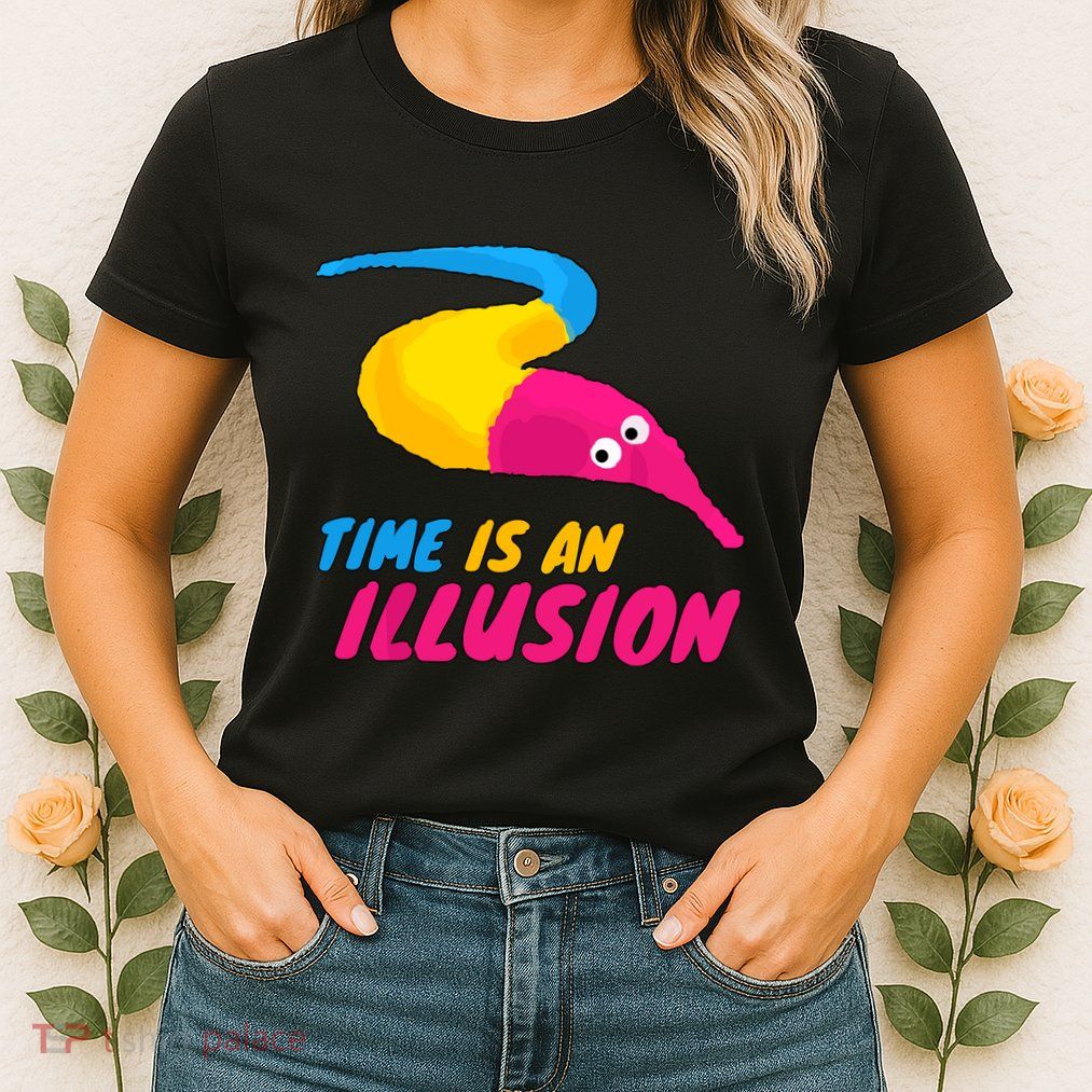 Time Is An Illusion Magic Worm Womens T-Shirt