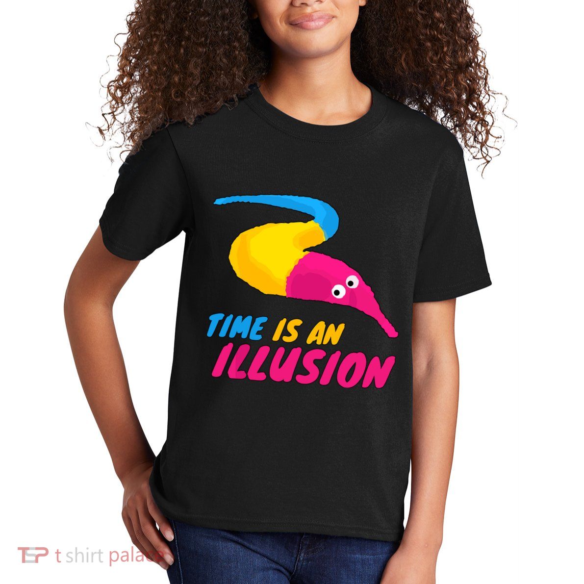 Time Is An Illusion Magic Worm Kids T-Shirt