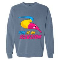 Time Is An Illusion Magic Worm Garment-Dyed Sweatshirt