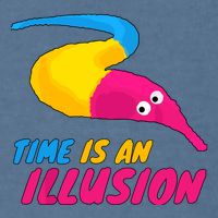 Time Is An Illusion Magic Worm Garment-Dyed Sweatshirt