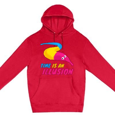 Time Is An Illusion Magic Worm Premium Pullover Hoodie