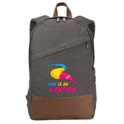 Time Is An Illusion Magic Worm Cotton Canvas Backpack