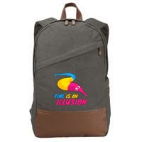 Time Is An Illusion Magic Worm Cotton Canvas Backpack