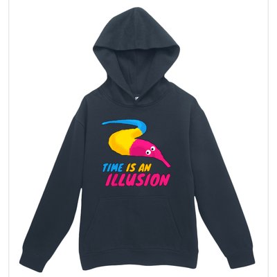 Time Is An Illusion Magic Worm Urban Pullover Hoodie