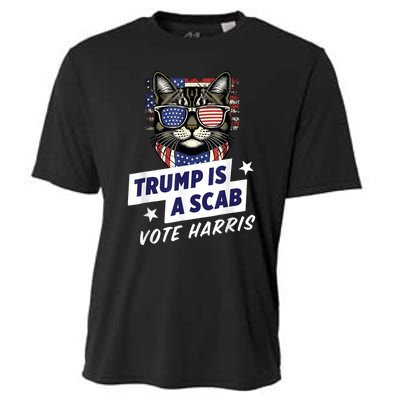 Trump Is A Scab Vote Harris 2024 Cooling Performance Crew T-Shirt