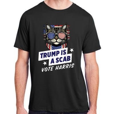 Trump Is A Scab Vote Harris 2024 Adult ChromaSoft Performance T-Shirt