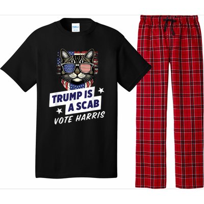 Trump Is A Scab Vote Harris 2024 Pajama Set