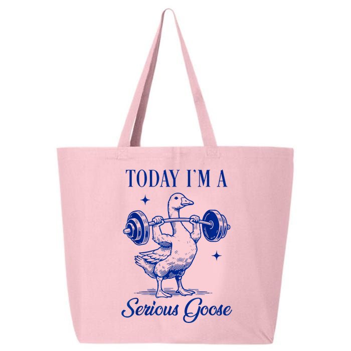 Today IM A Serious Goose Funny Lifting Weights Gym Fitness 25L Jumbo Tote