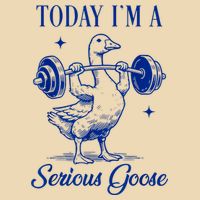 Today IM A Serious Goose Funny Lifting Weights Gym Fitness Drawstring Bag