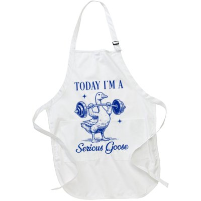 Today IM A Serious Goose Funny Lifting Weights Gym Fitness Apron