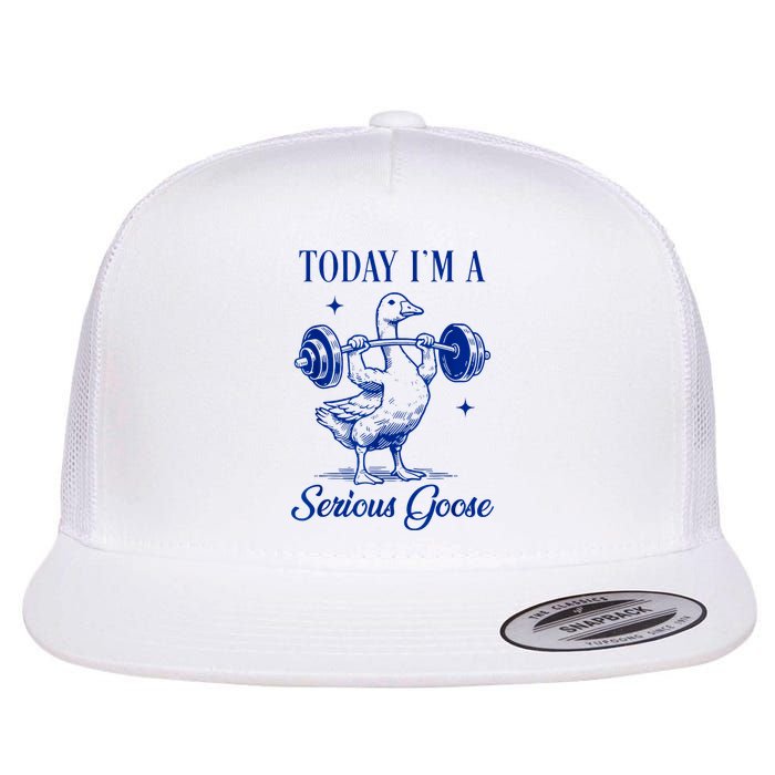 Today IM A Serious Goose Funny Lifting Weights Gym Fitness Flat Bill Trucker Hat