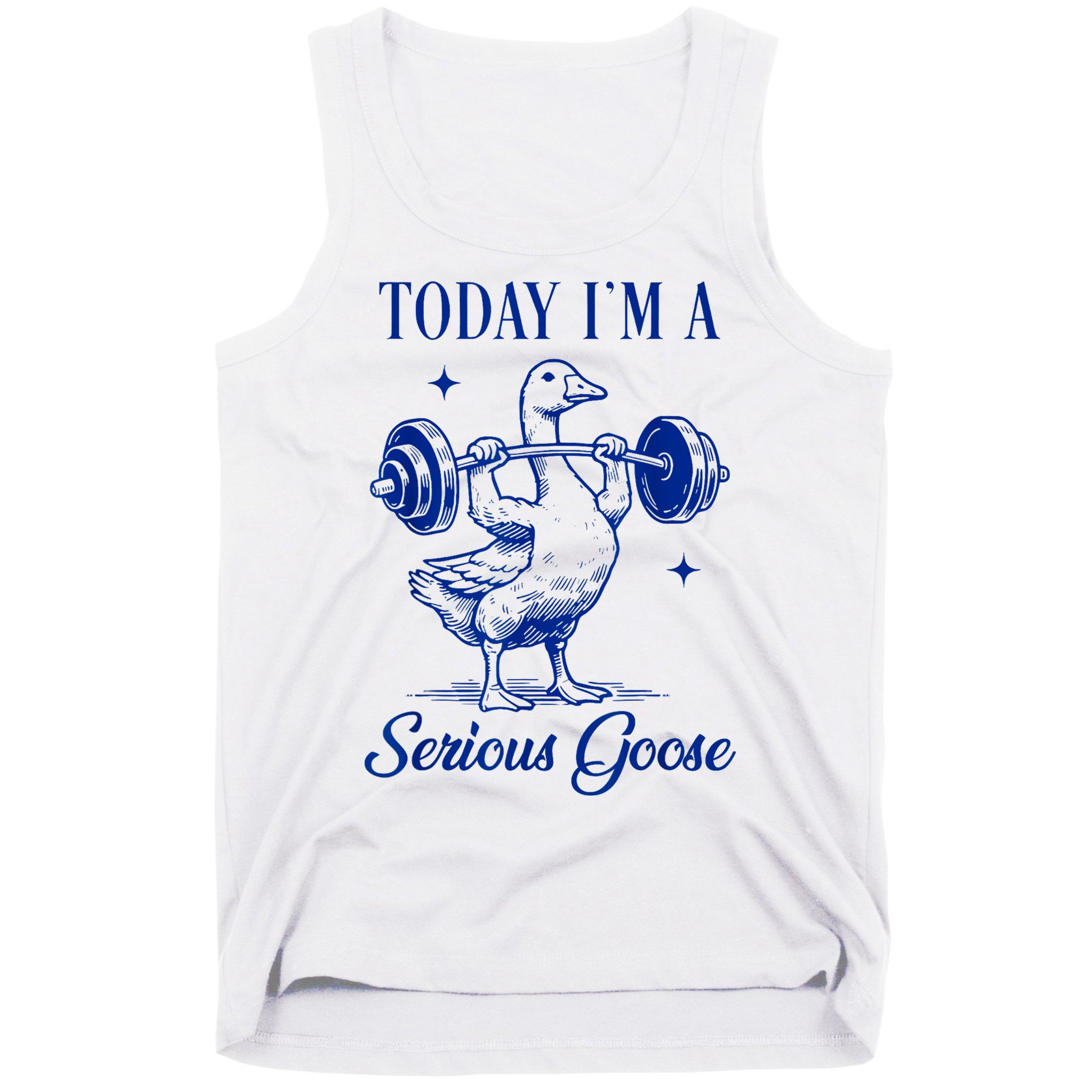 Today IM A Serious Goose Funny Lifting Weights Gym Fitness Tank Top