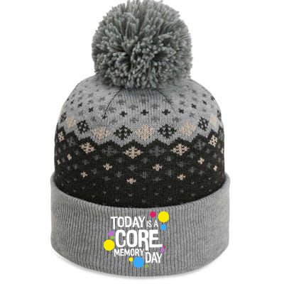 Today Is A Core Memory Day Gift And Funny Gift The Baniff Cuffed Pom Beanie