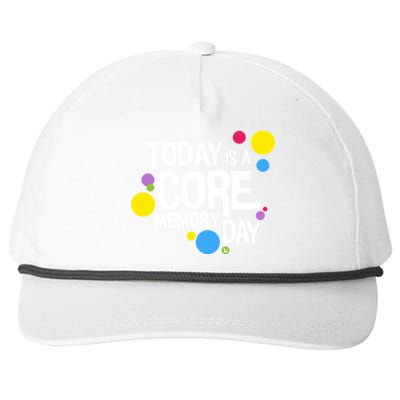 Today Is A Core Memory Day Gift And Funny Gift Snapback Five-Panel Rope Hat