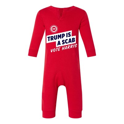 Trump Is A Scab Infant Fleece One Piece