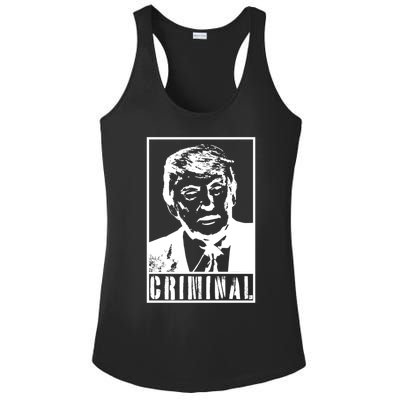 Trump Is A Criminal Anti Trump Impeach The President Gift Ladies PosiCharge Competitor Racerback Tank