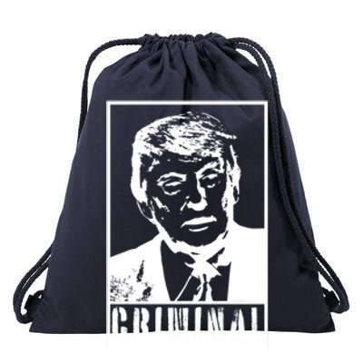 Trump Is A Criminal Anti Trump Impeach The President Gift Drawstring Bag