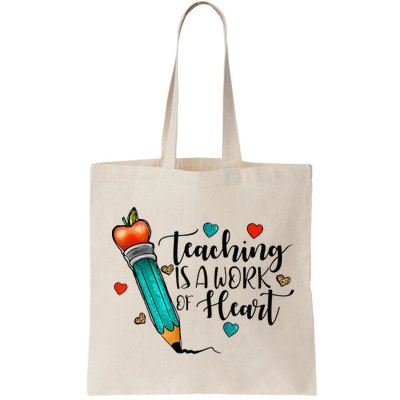 Teaching Is A Work Of Heart Cute Pencil Back To School Bag