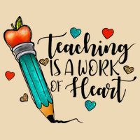 Teaching Is A Work Of Heart Cute Pencil Back To School Zip Tote Bag
